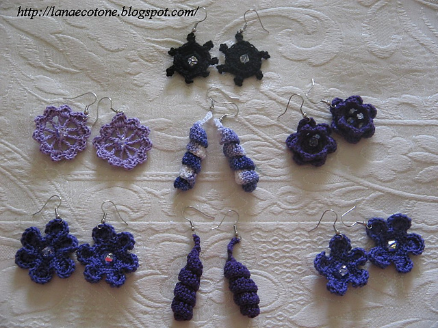Crocheted earrings