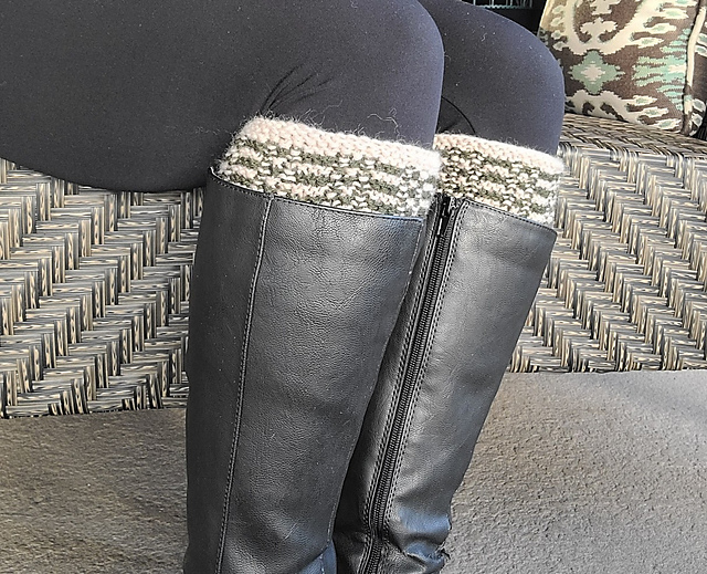 Purl Striped Boot Toppers