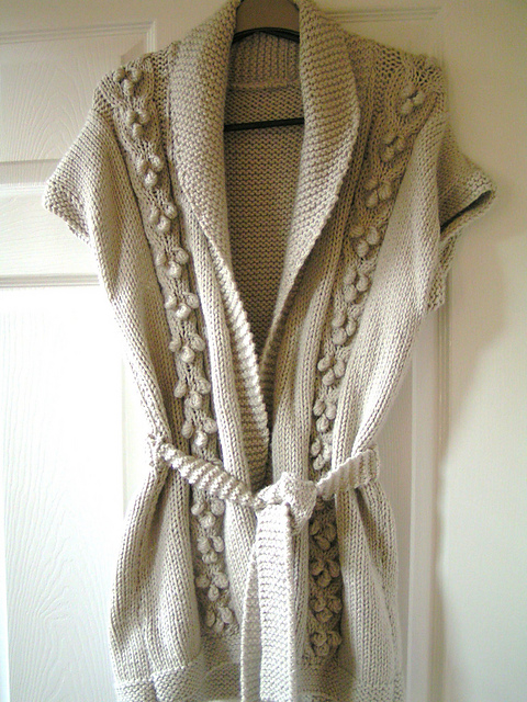 Design B - Cable and Bobble Waistcoat