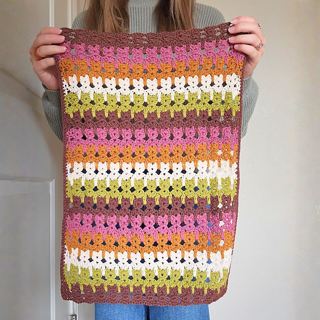 Cat Stitch Baby Blanket