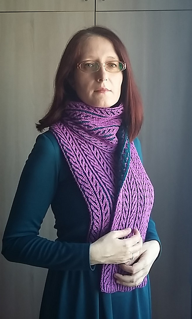 Brioche Engraved Scarf