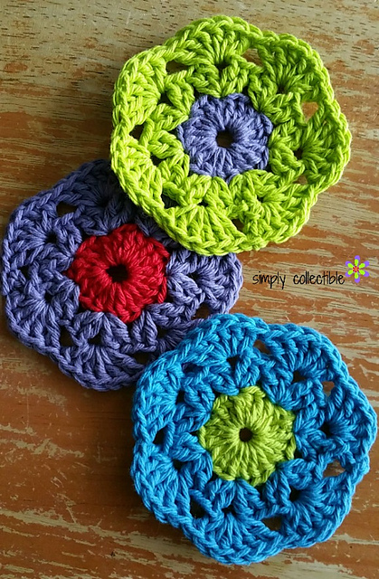 Retro Bloom Scrubbie