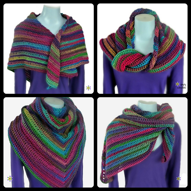 Lily's Rose Garden Shawl