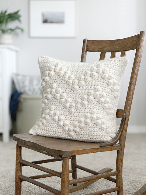 The Chevron Bobble Pillow 061