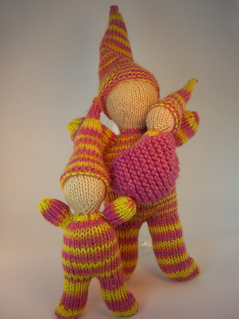 Knitted Gnome Family