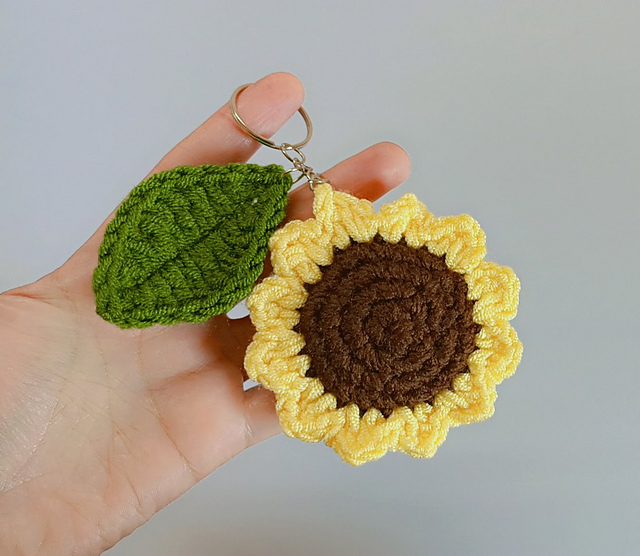 Sunflower Keychain