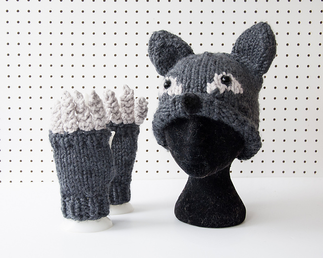Werewolf Hat and Mittens