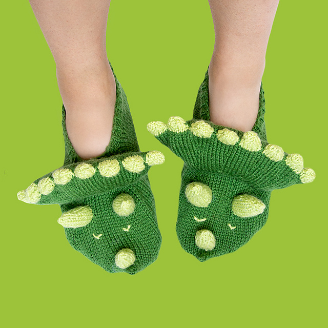 Triceratops Slippers