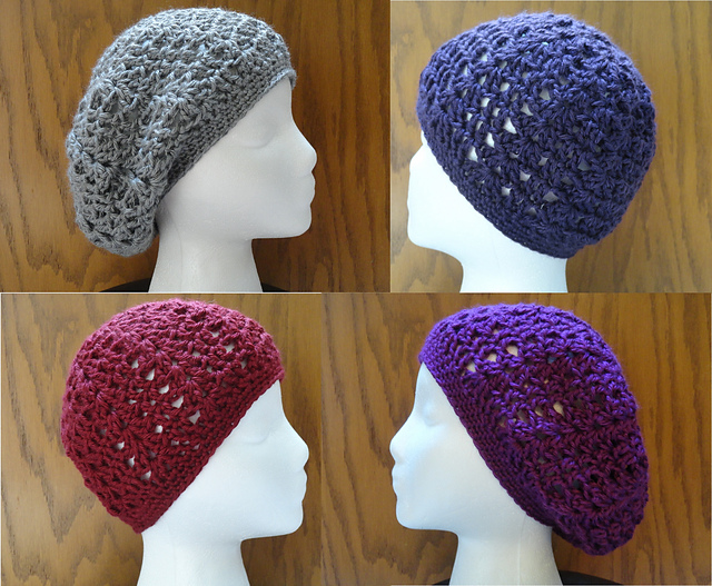 Lovely Lace Beanie and Slouchy Beret