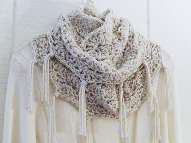 Tassel Fringe Infinity Scarf
