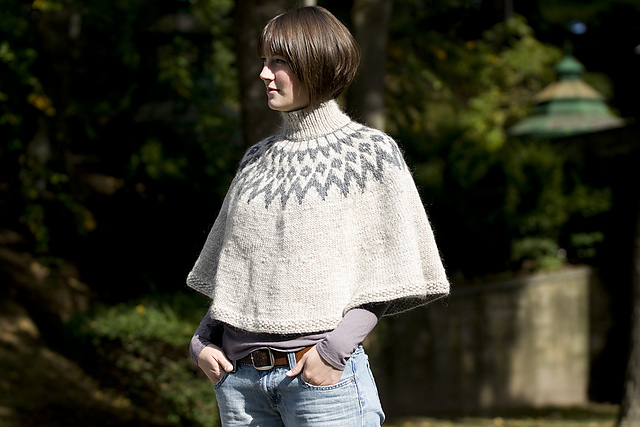Icelandic Poncho - Northern Lights