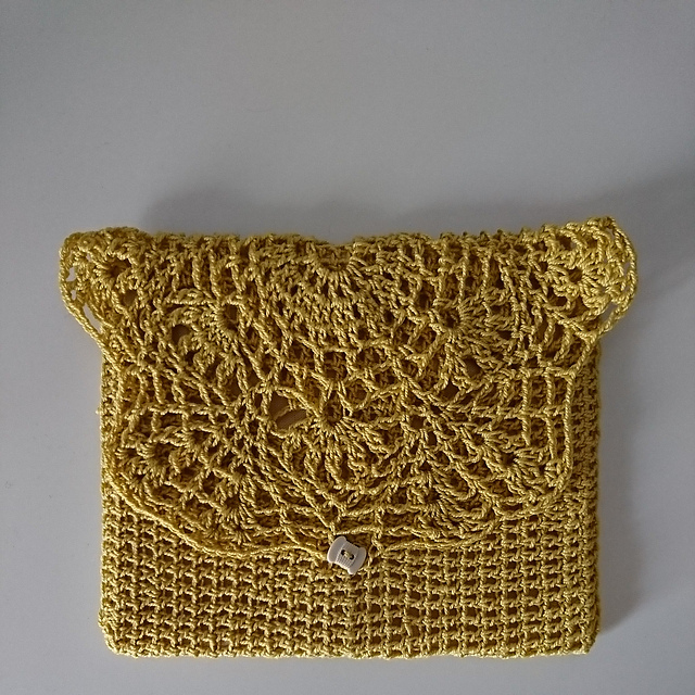 Bolso tipo Sobre (Clutch) a Crochet