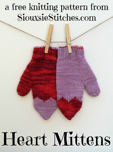 Heart Mittens