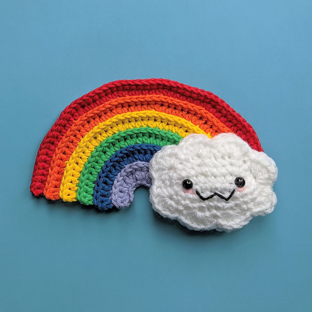 Rainbow Cloud Amigurumi