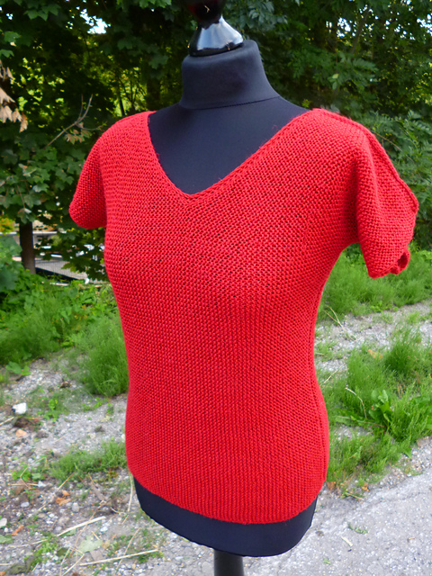 Summer Top in Garter Stitch