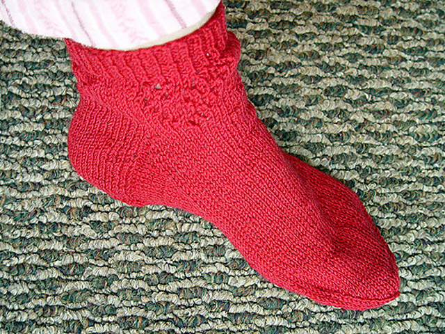 Lace Heart Ankle Sock