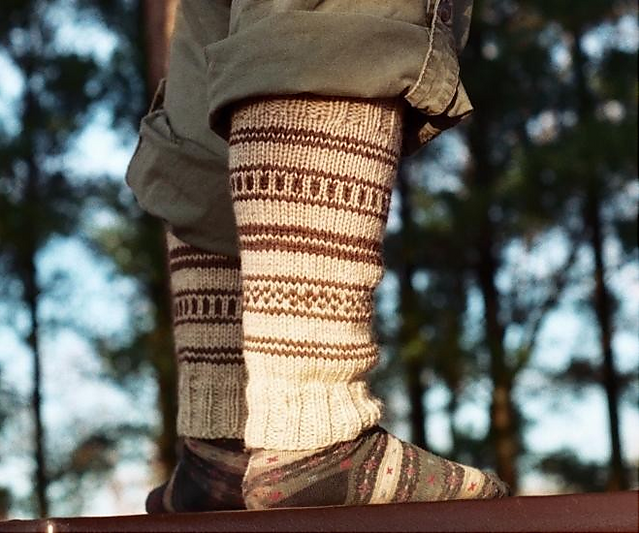 Adult Oatmeal Leg Warmers