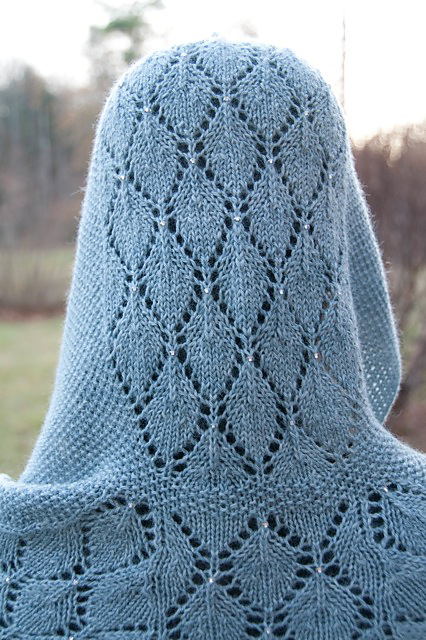 Smoked Jewels Hooded Shawlette