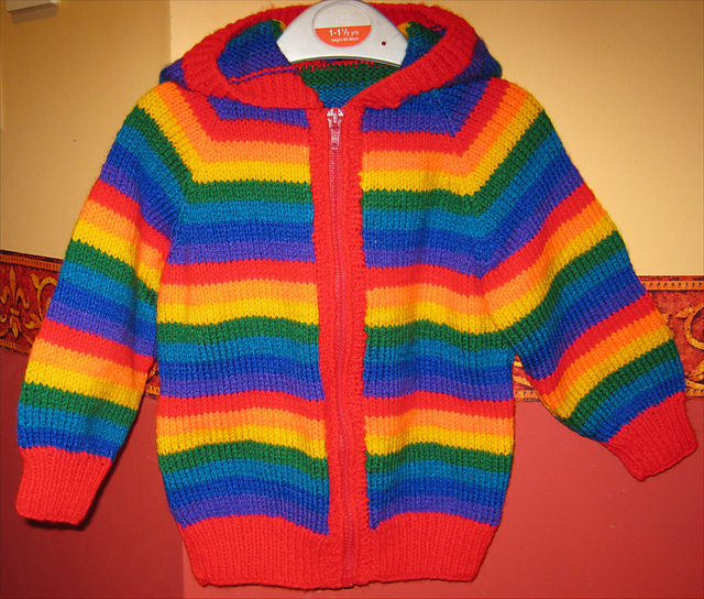 Rainbow Striped Toddler Hoodie