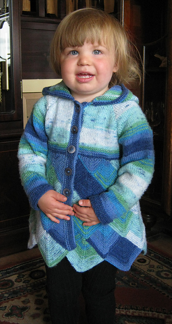Toddler's mitred square jacket