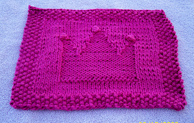 Princess Crown Dishcloth