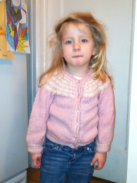 Top-Down Toddler Cardigan