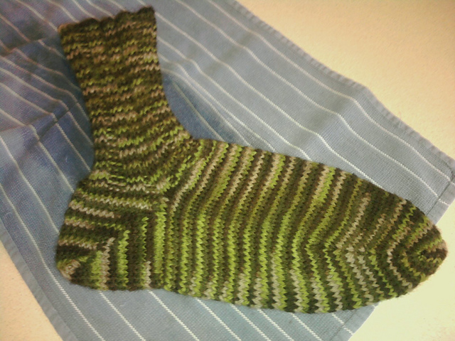 Basic 3x3 Rib Worsted Weight Short-Row Heel Socks