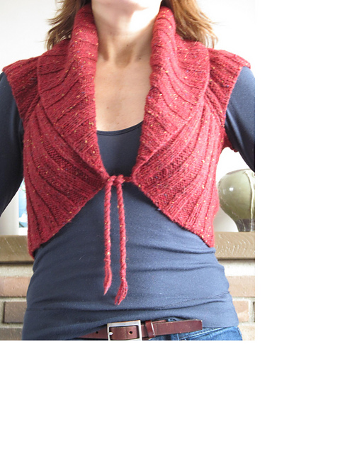 Sleeveless Bolero/ Boléro sans manches #453-T6-128
