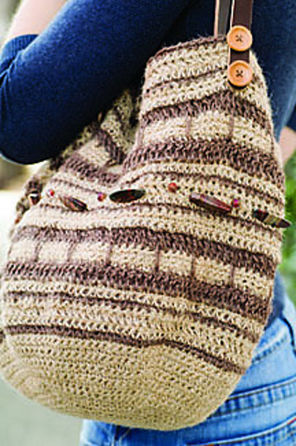 Kenaf Spike Stitch Bag