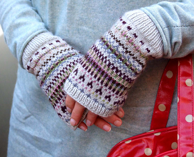 Day Trip Mitts and Vintage Stripes Mitts