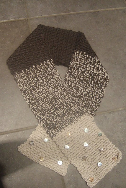Button-Trimmed Scarf 