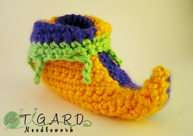 Jester Baby Booties