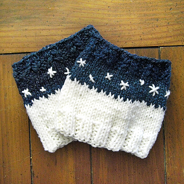 Snowy Evening Boot Cuffs