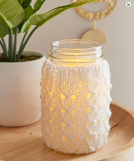 Snowdrop Mason Jar Cover