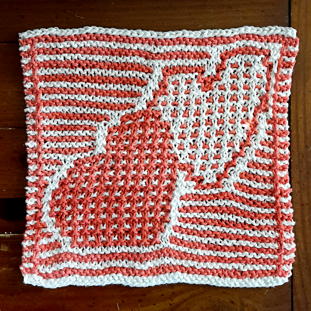 Entwined Hearts Dishcloth
