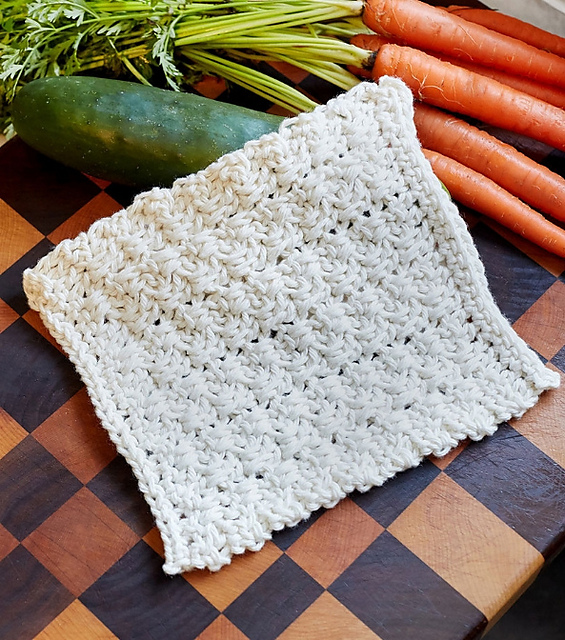 Textured Blocks Dishcloth