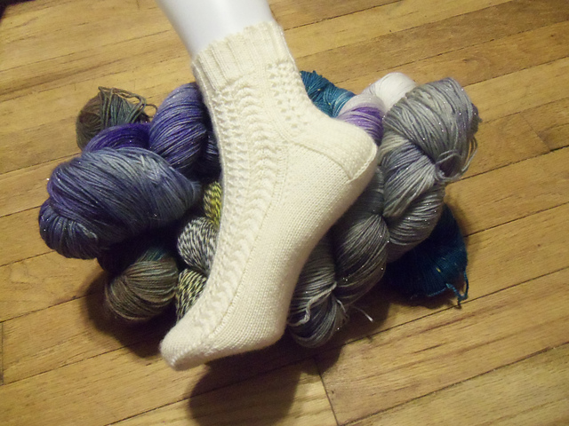 Leather and Lace Socks