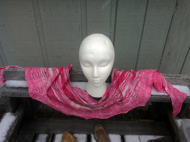 Spanish Moss Crescent Shawl