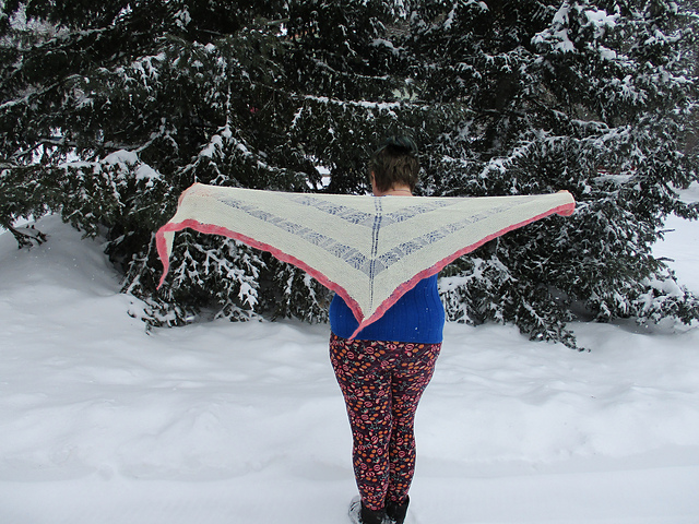 Spanish Moss Triangle Shawl