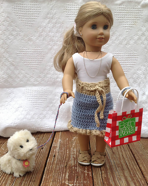American Girl Straight to Ruffles Skirt