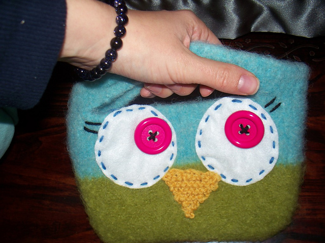 Lil' Hoot Felted Bag
