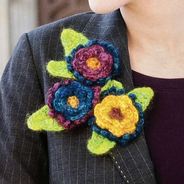 Chunky Flower Brooch