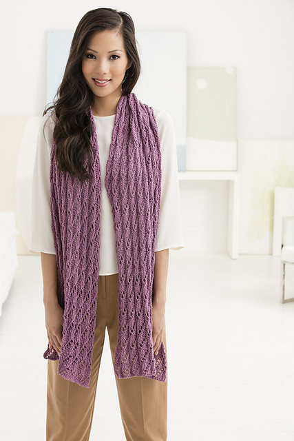 Diagonal Lace Shawl