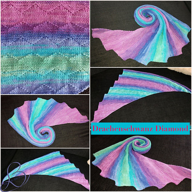Drachenschwanz shawl Diamond