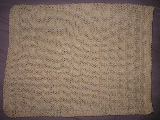 Roman Stitch Dishcloth, Mug Rug, Towel, Placemat
