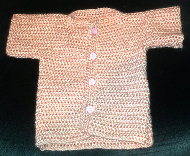 Blue Crochet Baby Jacket