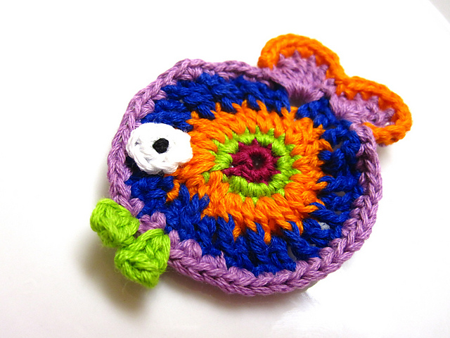 Crochet Fish Applique