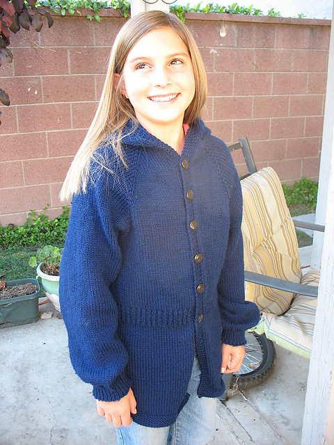 Kid's Hooded Cardigan
