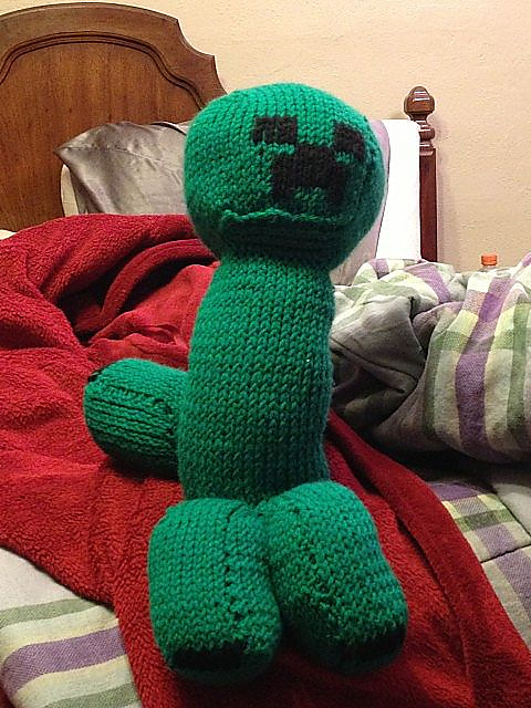 Knitted Creeper Plush