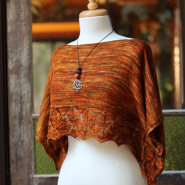 Ravelry: Autumn Leaves Linier Top pattern by Sian Price-White
